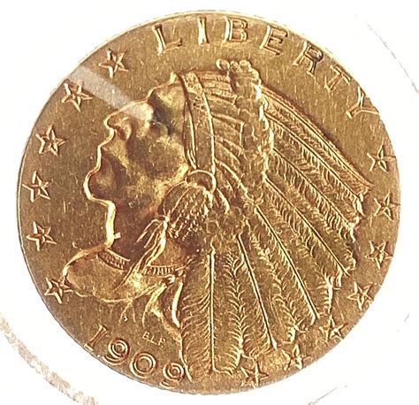 Lot - 1909 U.S. Indian Head $2.5 Gold Coin