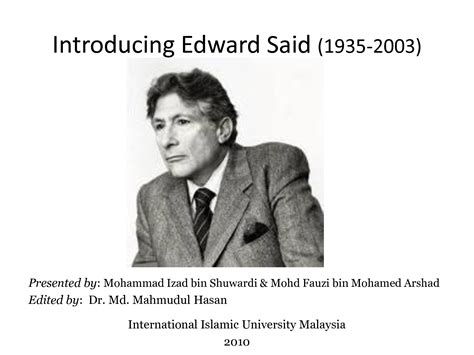 Edward Said Orientalism