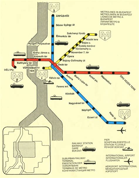 Historical Map: Sofia Metro, Bulgaria, c. 1980s