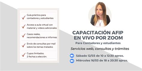 EN VIVO - CAPACITACIÓN AFIP - SERVICIOS WEB, CONSULTAS Y TRÁMITES ...