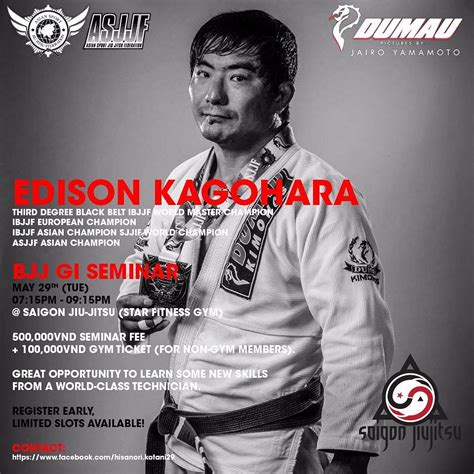Professor Edison Kagohara / BJJ Seminar @ Saigon Jiu Jitsu  