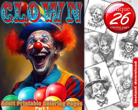 Circus Clown Coloring Pages