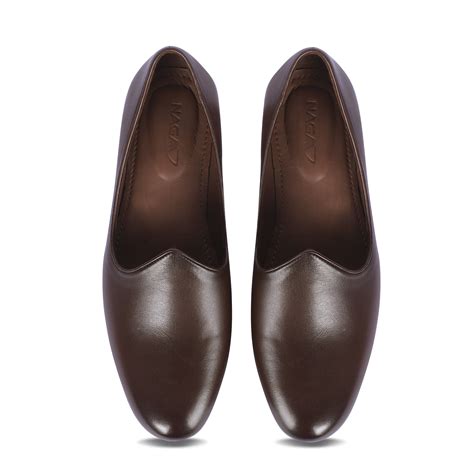 MAHARAJA MEN'S LEATHER JUTTI (BROWN) – Naga Designs
