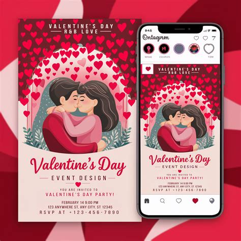 Valentine's-Day-Event-Poster- Social Media Design :: Behance