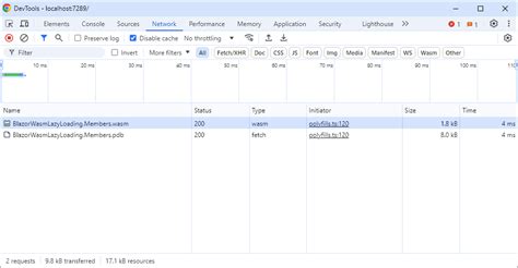 Blazor Load Testing 的图像结果