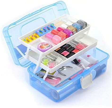 VYATIRANG Multi-Purpose Plastic Storage Tool Box Case Portable 3 Layer ...