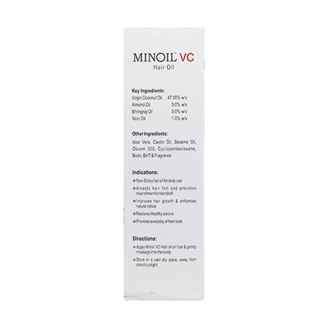 Minoil VC Hair Oil, 100ml : ClickOnCare.com