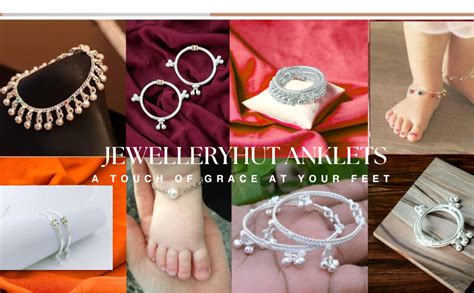 Buy JEWELLERYHUT Pure Sterling Silver Anklet (Payal) For Baby Girls and ...