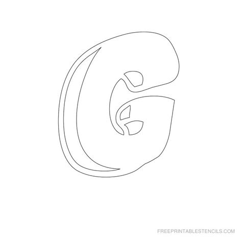 Printable Bubble Letter Stencils