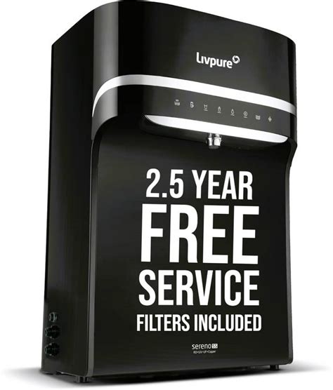 LIVPURE LIV-SERENO-SS 5.5 L RO + UV + UF + Minerals + Copper Water ...