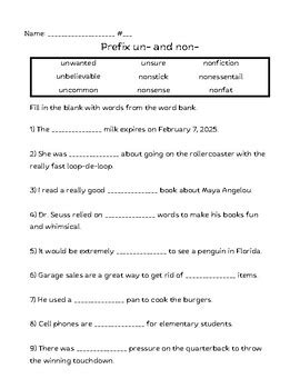 Image result for Prefix Non-Examples