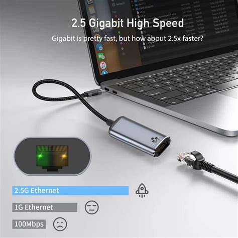TECPHILE Type-C to 2.5G Ethernet LAN Network Converter | Concept Kart