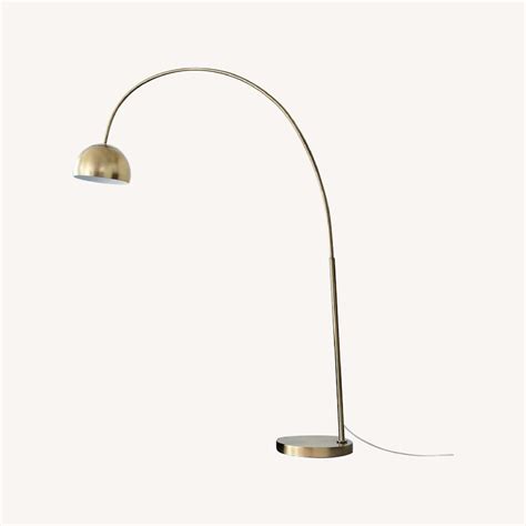 West Elm Overarching Metal Shade Floor Lamp - AptDeco