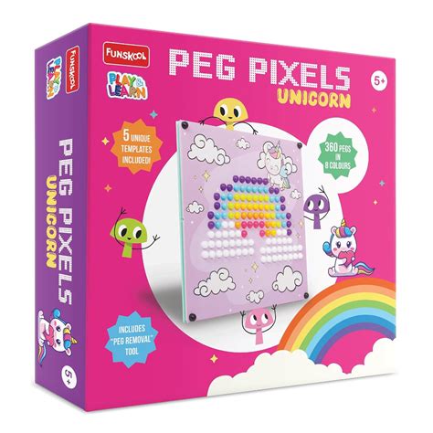 Buy Funskool Peg Pixels-Unicorn,Educational,360 Pegs in 8 Colours ...