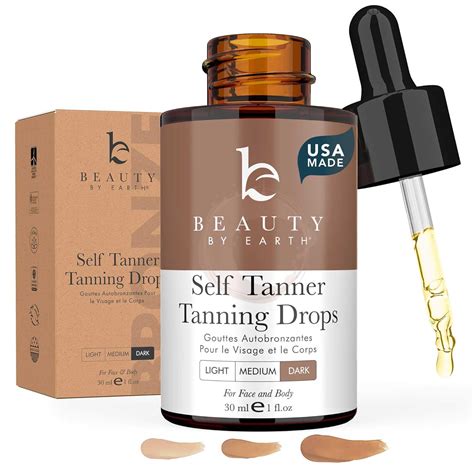 Amazon.com: Self Tanning Drops for Face - USA Made with Organic ...