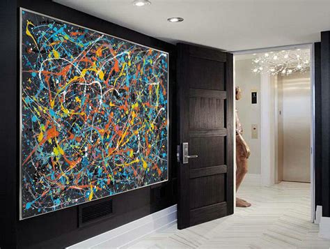 Orange canvas painting, the accountant painting L620 – LargeArtCanvas