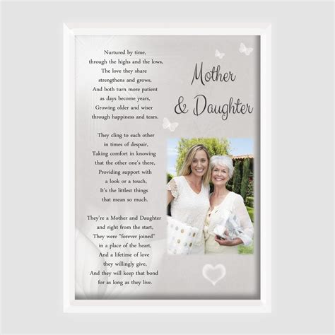 Mother Daughter Poem Gift Print - 2 | Cloud Nine Treasures