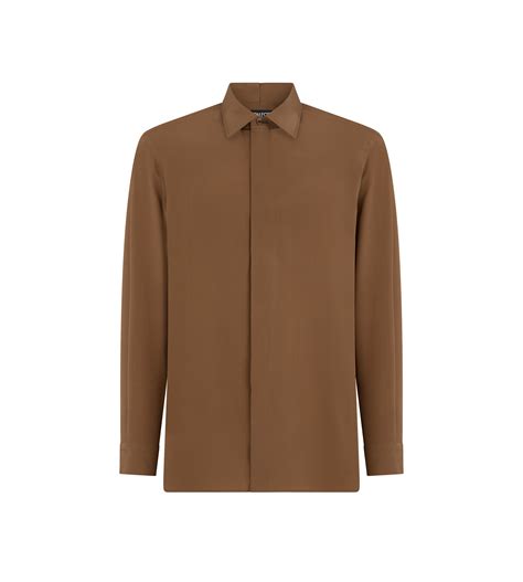 Brown Dress Shirt Men's Brown Shirts At M&S