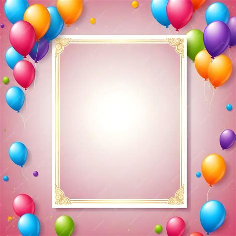 Birthday party invitation card background with empty without text copy ...