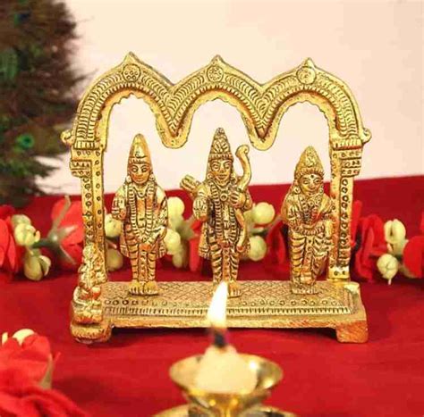 SP Handicrafts Ram Darbar Murti with Ram Lakshman Sita and Hanuman for ...