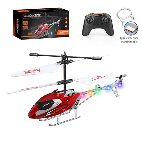 PayUSD Mini RC Helicopter with Gyroscope and LED Lights for Kids and Adults, Indoor Flying Toy ...