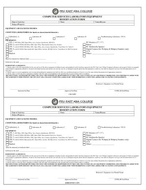 Fillable Online feutech edu cso reservation form - FEU Tech - feutech ...