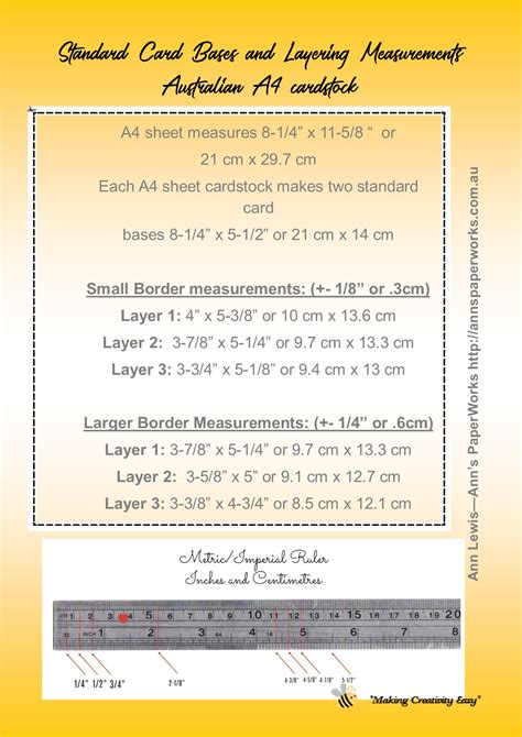 Image result for Card Sizes Chart