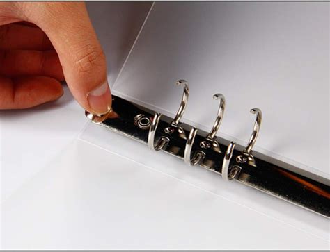 Buy NUOBESTY Paper Binder Folder Durable Semi Transparent File Office ...