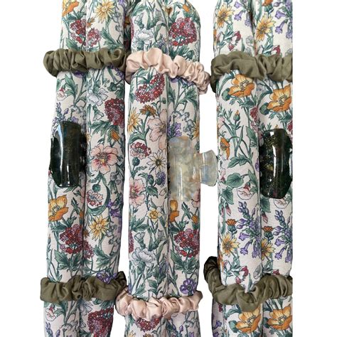 Silk-band in Green Liberty Flower – Bénésoie