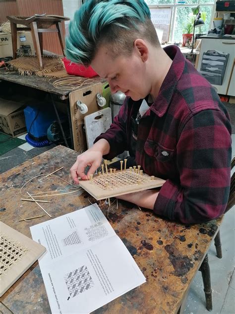 Beginners chair caning class, exchange mill, Elland, 21 October 2023 ...