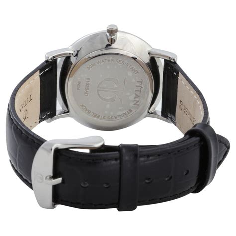 Buy Online Titan Classic White Dial Analog with Date Leather Strap ...