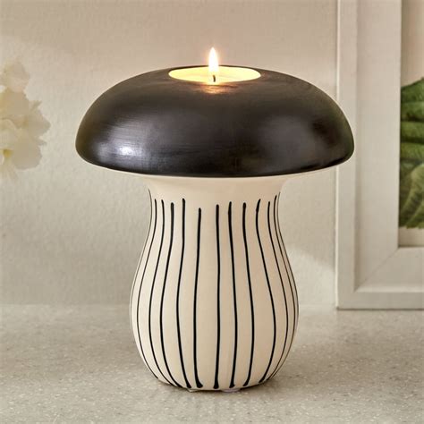 Buy Romo Est Nova Ceramic Mushroom T-Light Holder from Home Centre at ...