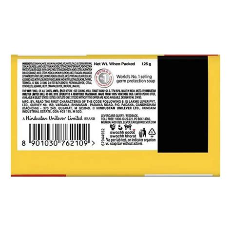 Buy LIFEBUOY LEMON FRESH GERM PROTECTION SOAP 125 GM Online & Get Upto ...