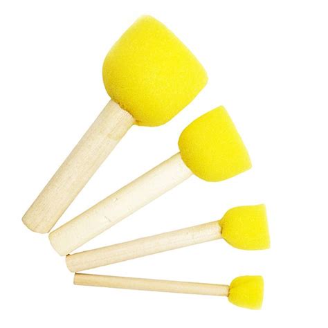Artfinesse Yellow Sponge Dabber Brush for Painting, Art and Craft (Set ...