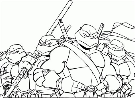 Free Printable Ninja Turtle Coloring Pages