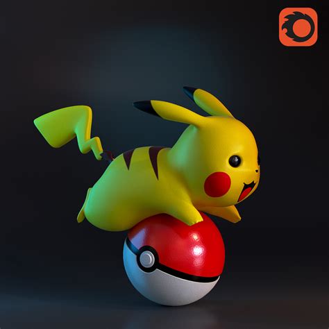 Furry Pikachu 3D Model