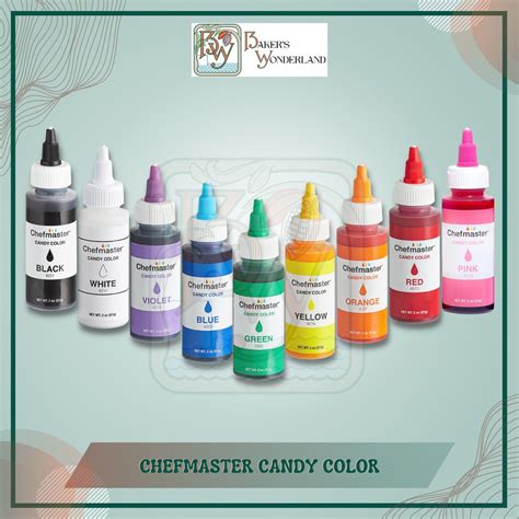 Chefmaster Candy Colors (Oil-based Food Coloring) | Shopee Philippines