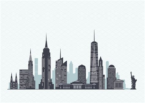 New York skyline | New york illustration, New york skyline, New york ...