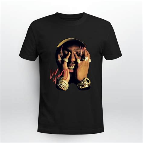 Rapper Lil Yachty Portrait Signature T-Shirt - Lesgusa