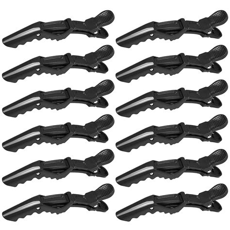 Salon Hair Clip 12 Pcs Professional Alligator Clips For Hair, Hair ...