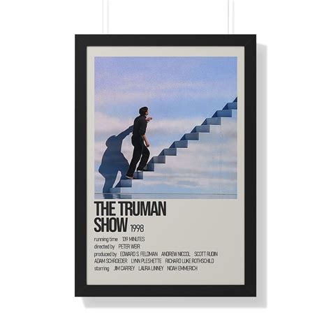 The Truman Show Poster - Truman Burbank Print - 90's Print - Jim Carrey ...
