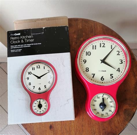 Image result for Retro Kitchen Clock with Timer