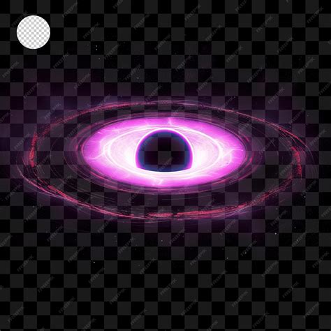 Premium PSD | Cosmic black hole with brilliant purple light emanating ...