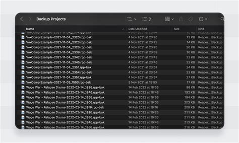 Reaper Project File Offline 的图像结果