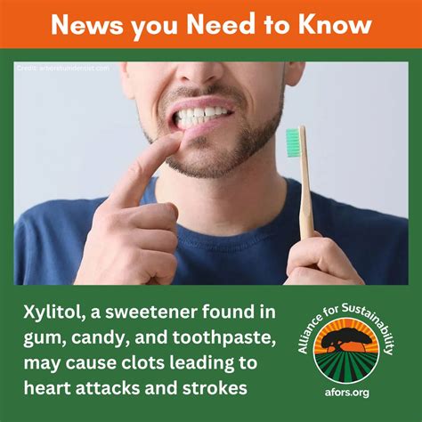 A common low-calorie sweetener called xylitol, found in gum, candy, toothpaste and more, may ...