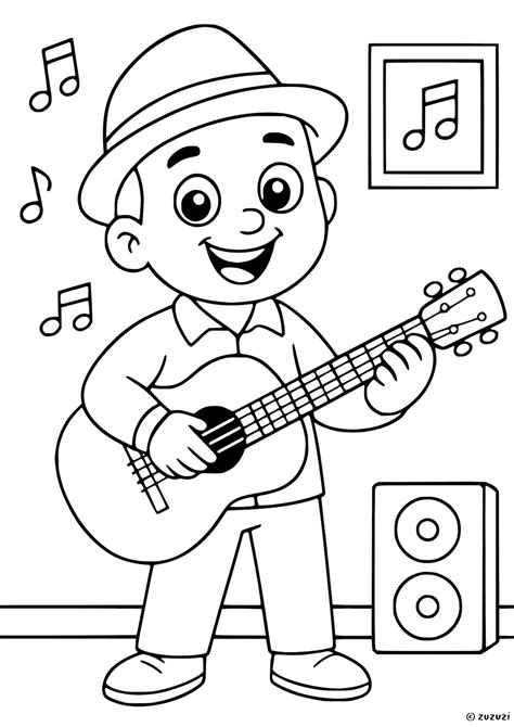 Musician Coloring Pages - Zuzuzi