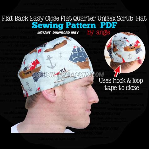 Image result for Scrub Cap Pattern Printable