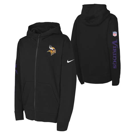 Minnesota Vikings Nike Team Issue Full Zip Hoodie - Youth | Rebel Sport