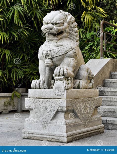 Traditional Chinese Stone Lion, Chinese Guardian Lion Statue, Chinese ...