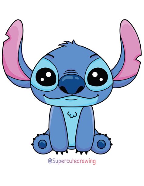 How To Draw Stitch | Lilo And Stitch | Lilo and stitch drawings, Easy ...